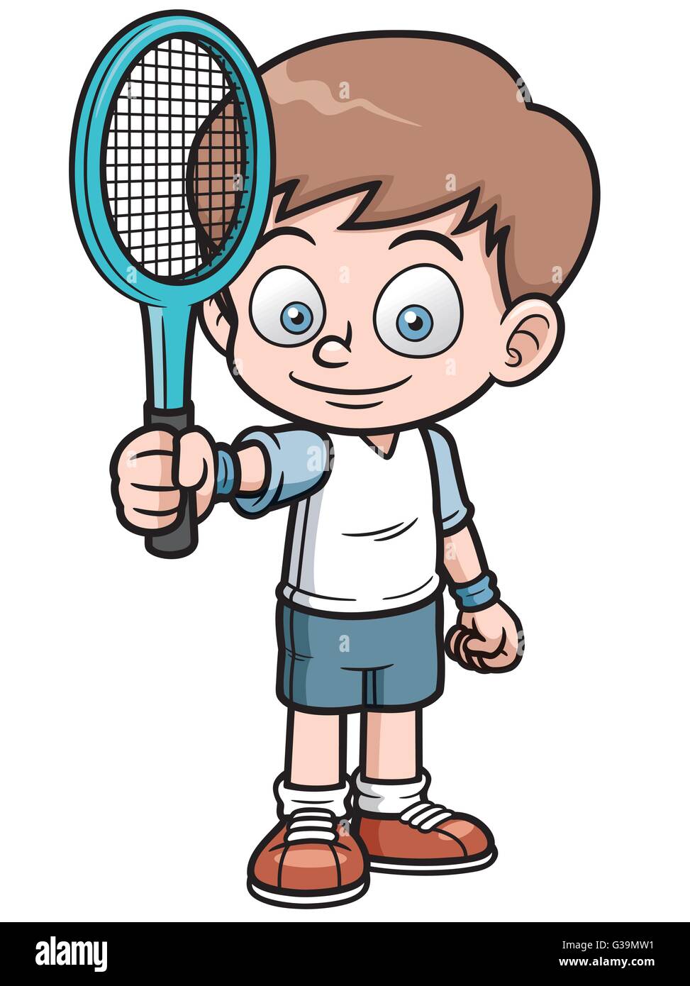 Tennis cartoon hi-res stock photography and images - Alamy