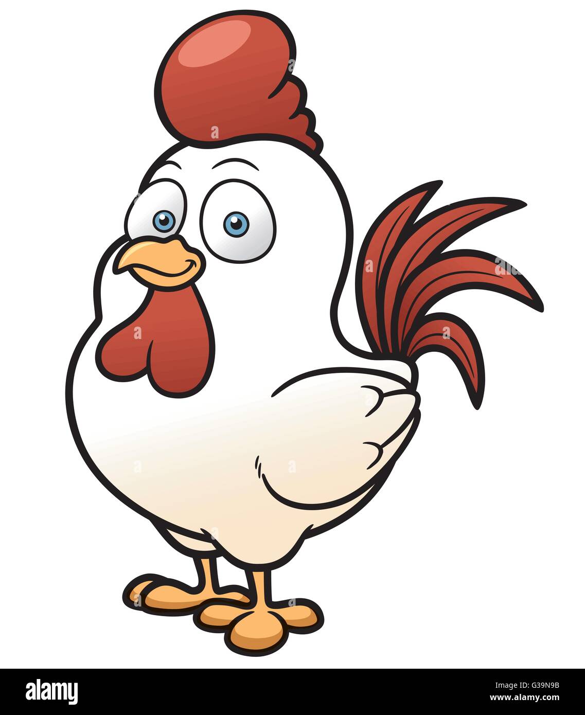 Vector illustration of Cartoon Chicken Stock Vector Image & Art - Alamy