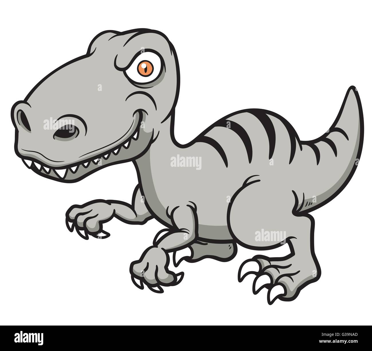 Vector illustration of Cartoon Dinosaur Stock Vector