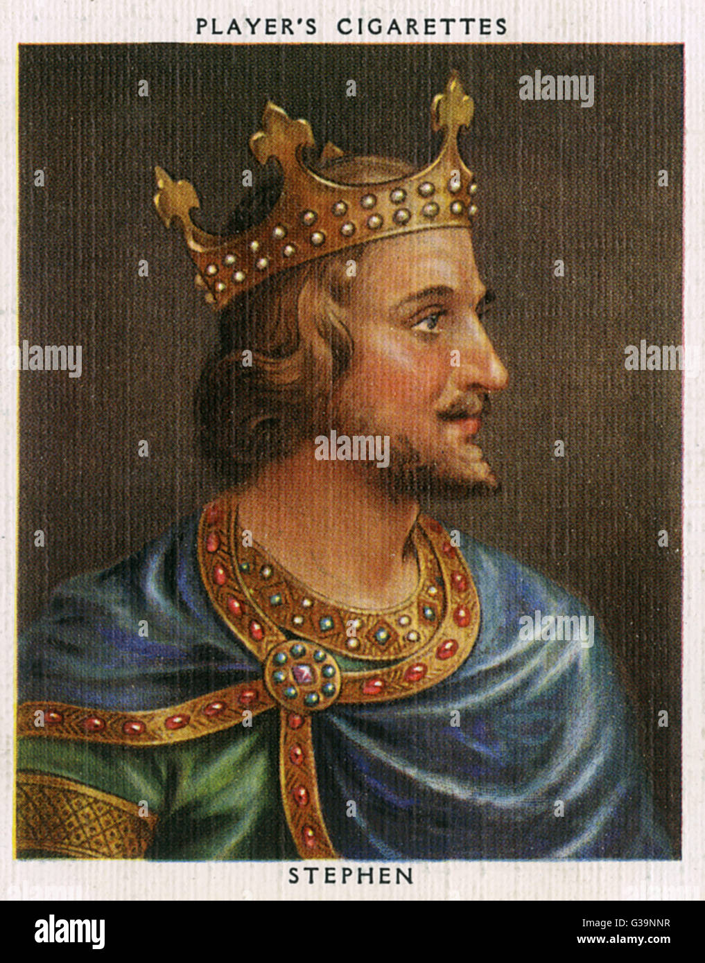 STEPHEN, KING OF ENGLAND Stock Photo