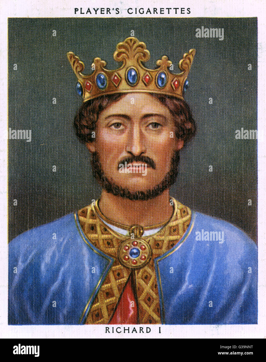 KING RICHARD I, THE LIONHEART (1157 - 1199) Reigned 1189 - 1199 Stock Photo