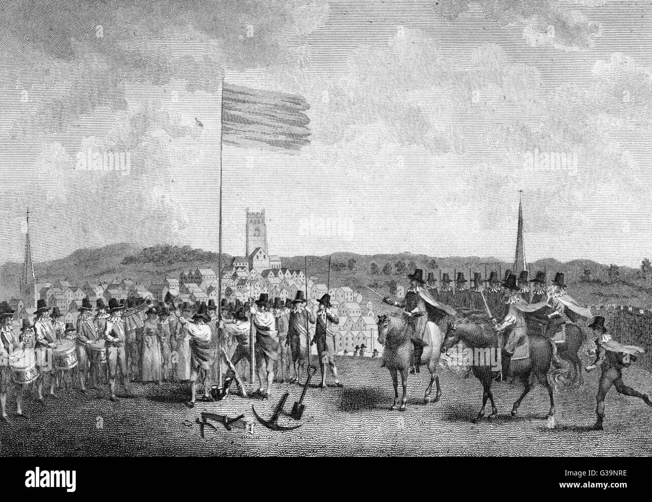 Standard bearers or standard Black and White Stock Photos & Images Alamy