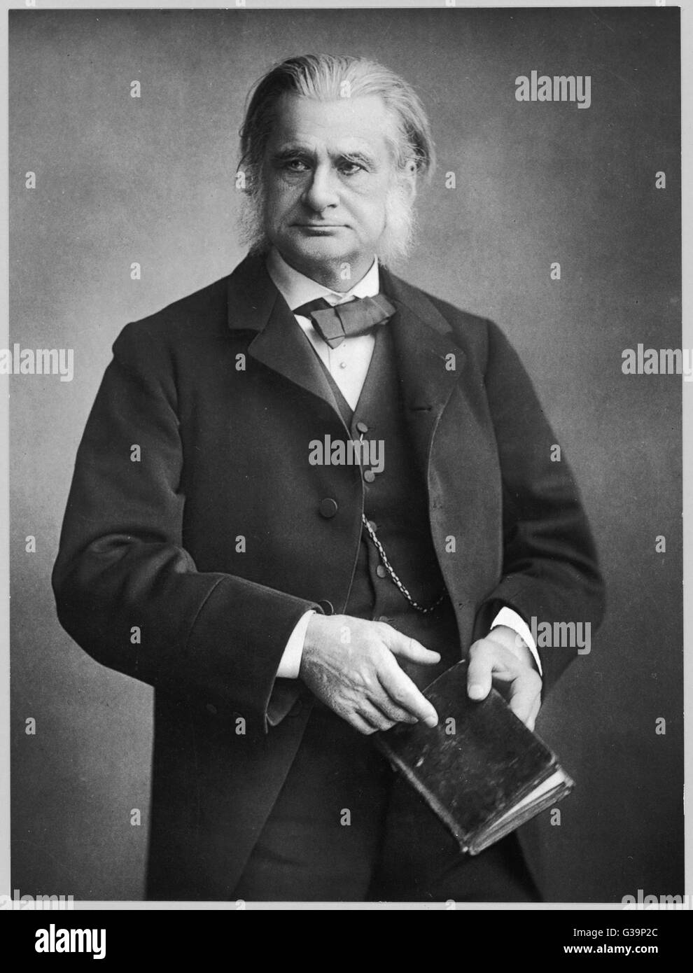 Thomas Henry Huxley (1825-1895) - English Scientist and champion of Darwin's Theory of Evolution      Date: 1889 Stock Photo