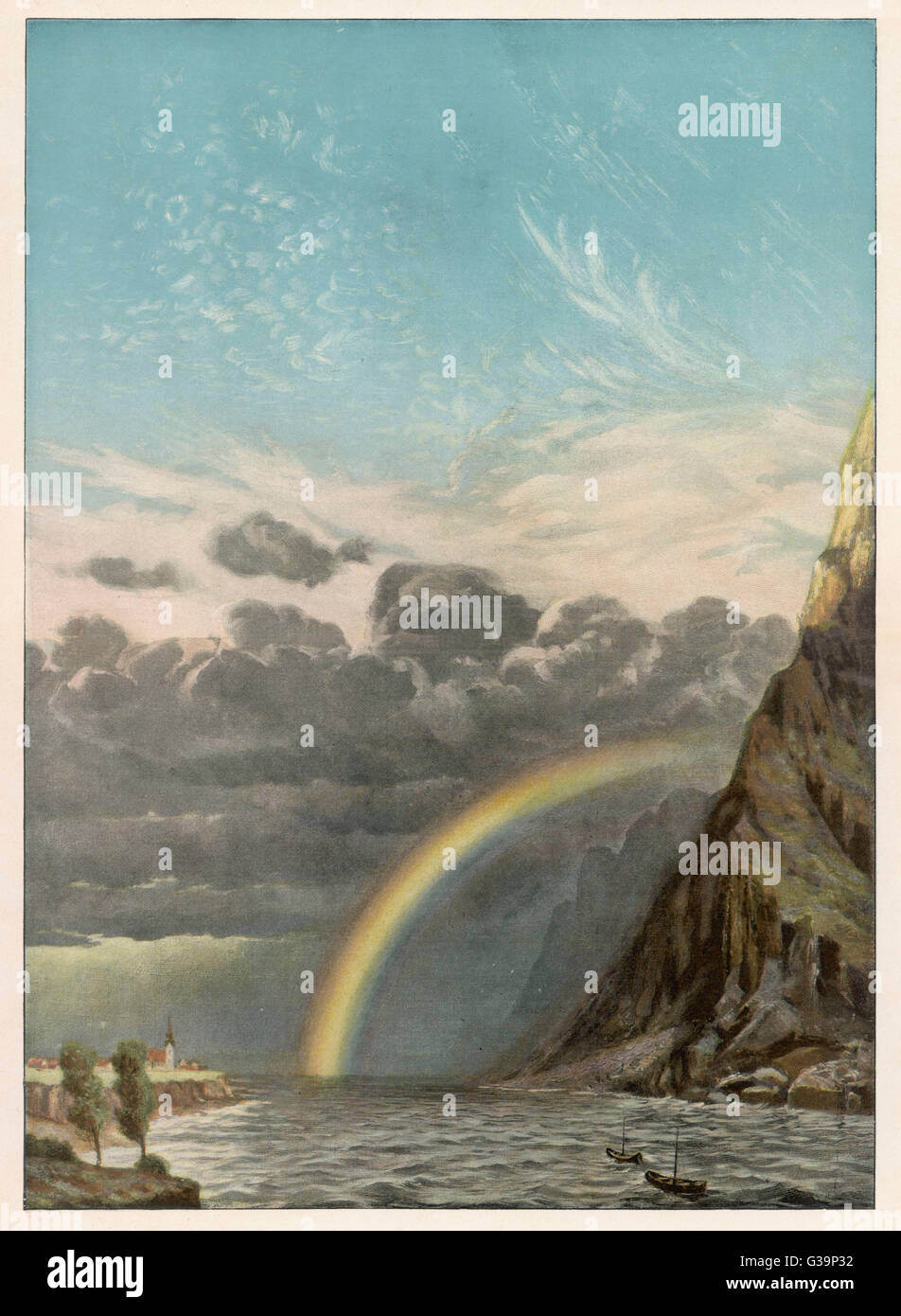 RAINBOW AFTER STORM Stock Photo - Alamy