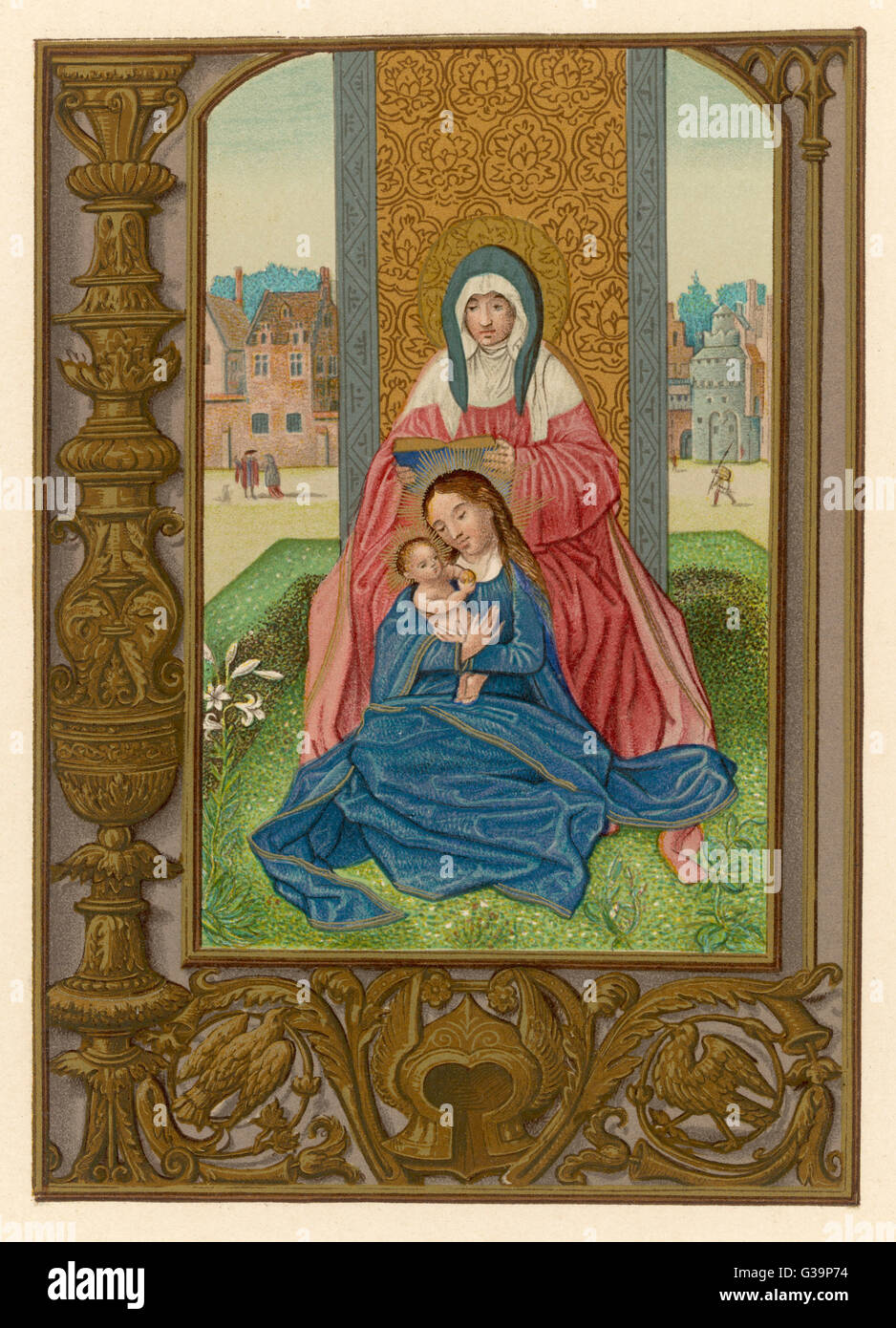 SAINT ANNE with her daughter Mary and her grandson Jesus Date 1st