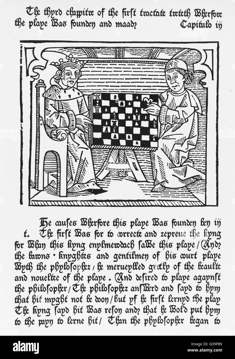 The philosopher teaches the king to rule through the allegory of Chess