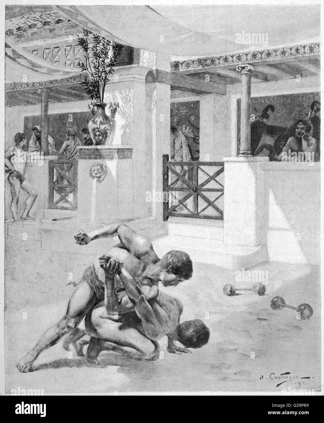 Ancient Wrestling High Resolution Stock Photography and Images - Alamy
