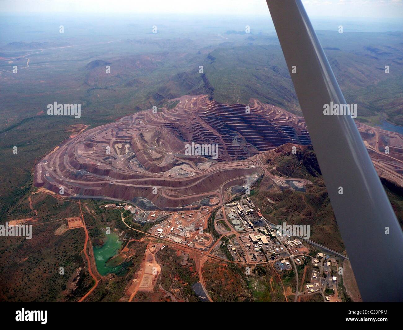 Argyle Diamond Mine near Kununurra in the Kimberley's part of Western Australia Stock Photo