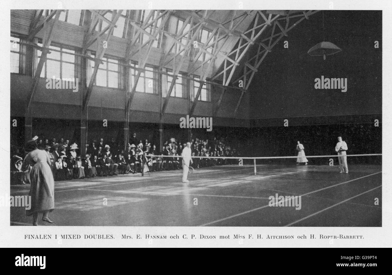 Mixed doubles final hannam dixon v hires stock photography and images