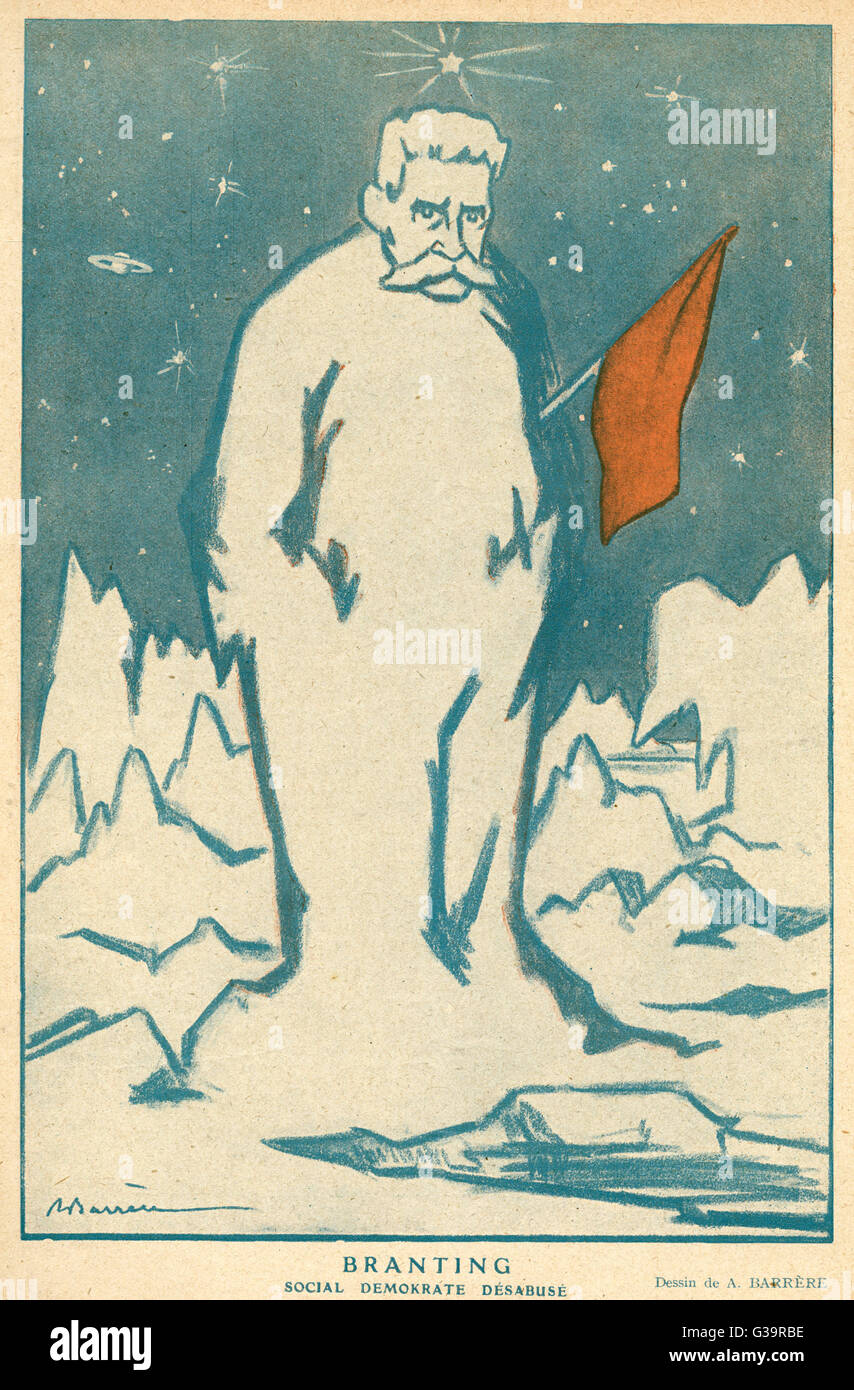 KARL HJALMAR BRANTING (1860 1925), Swedish statesman and pacifist