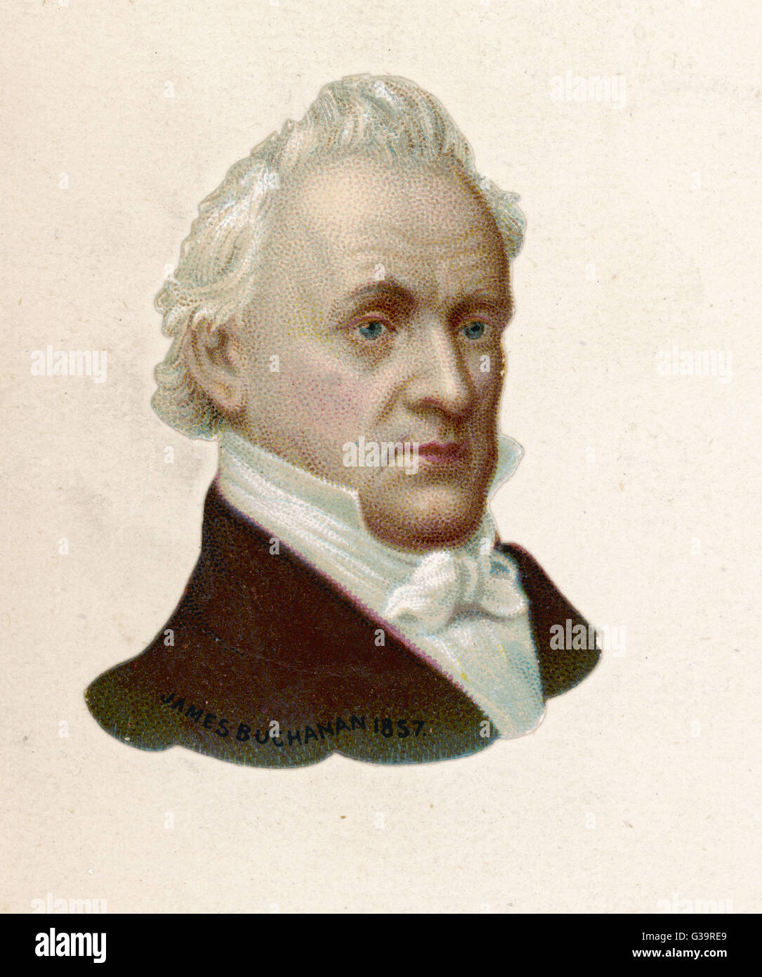 JAMES BUCHANAN  15th President of  the United States (1857-61)      Date: 1791 - 1868 Stock Photo