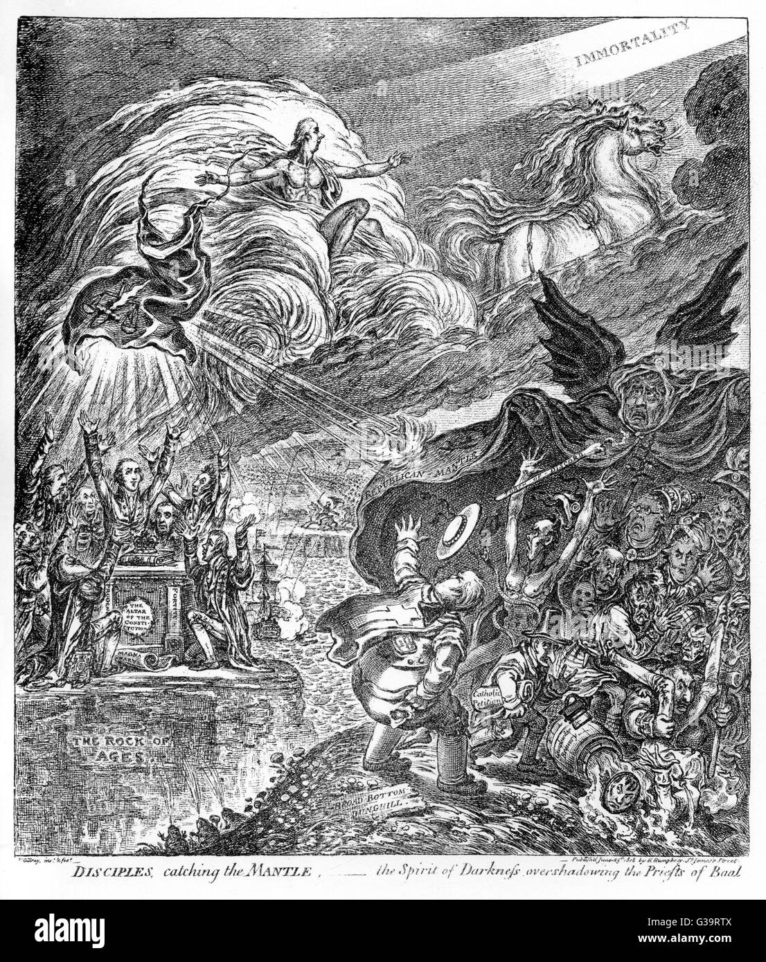 'Disciples catching the Mantle the Spirit of Darkness overshadowing