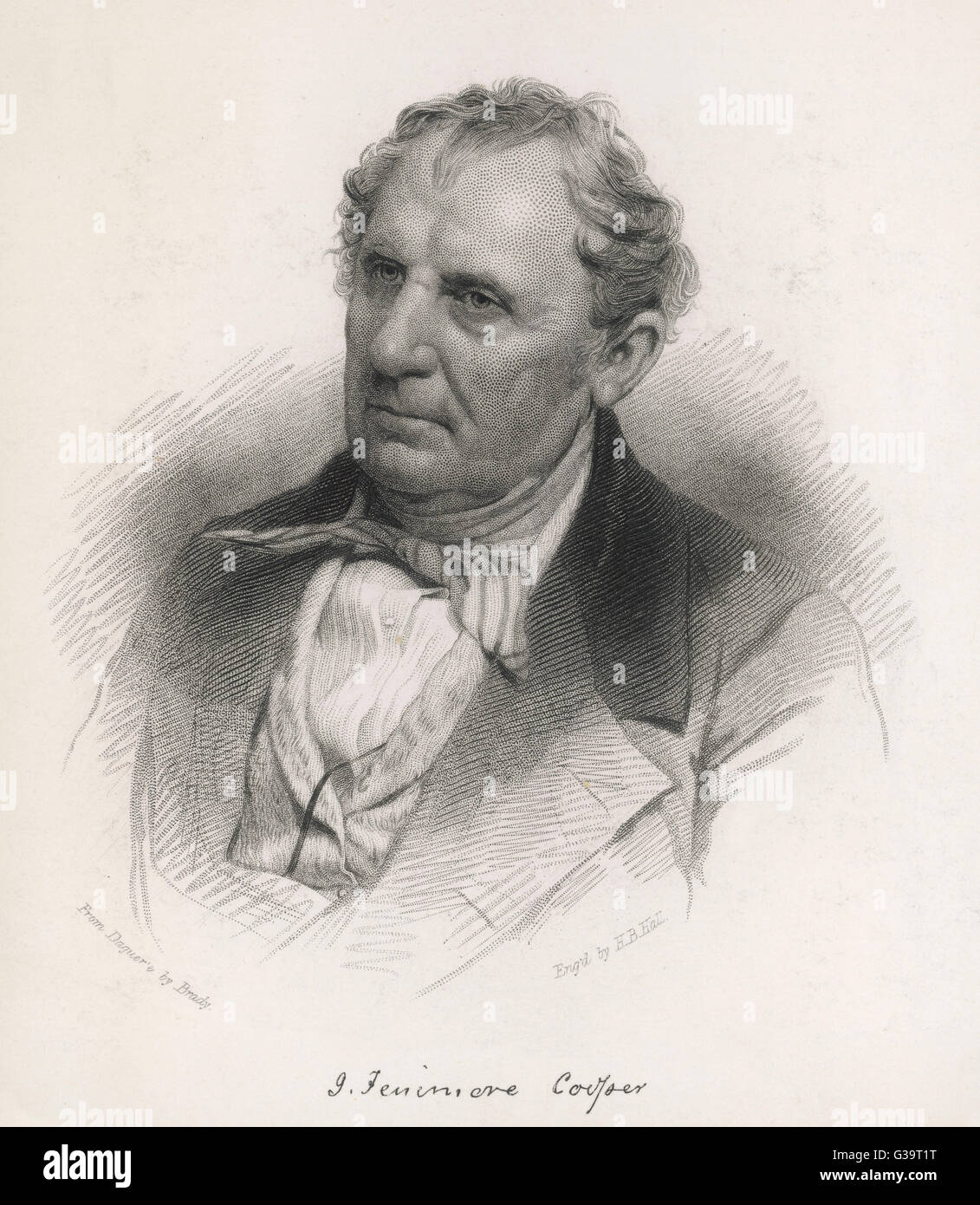 JAMES FENIMORE COOPER American novelist in old age Date 1789 1851