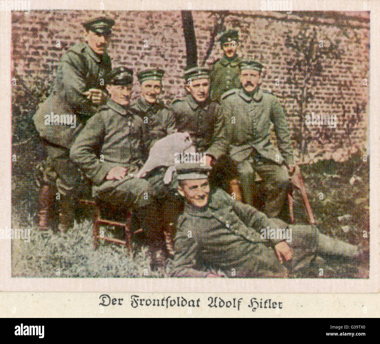 ADOLF HITLER  As a soldier in the  First World War,  1914-18      Date: 1889 - 1945 Stock Photo