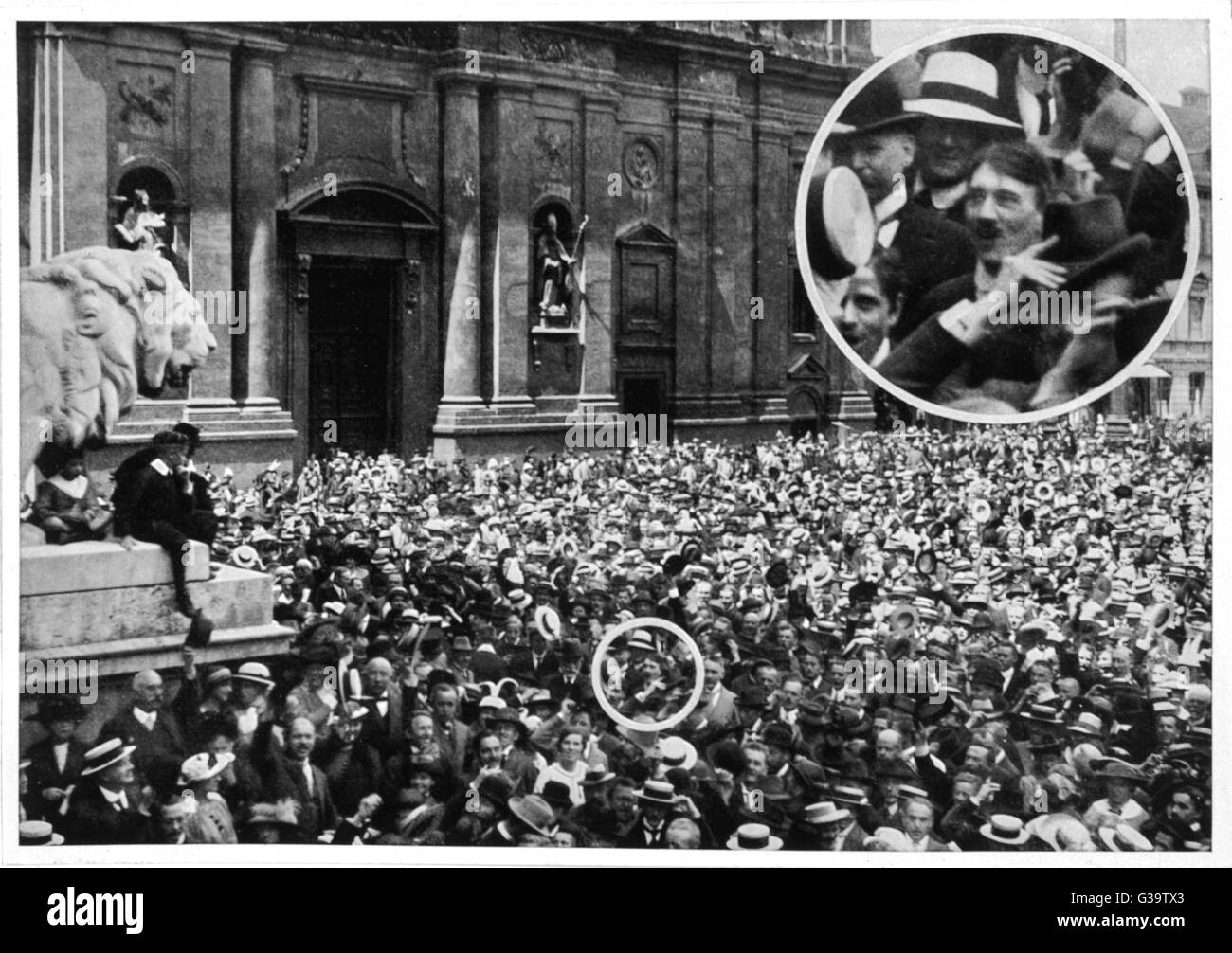 Adolf Hitler - Munich - Aug 1914 Stock Photo