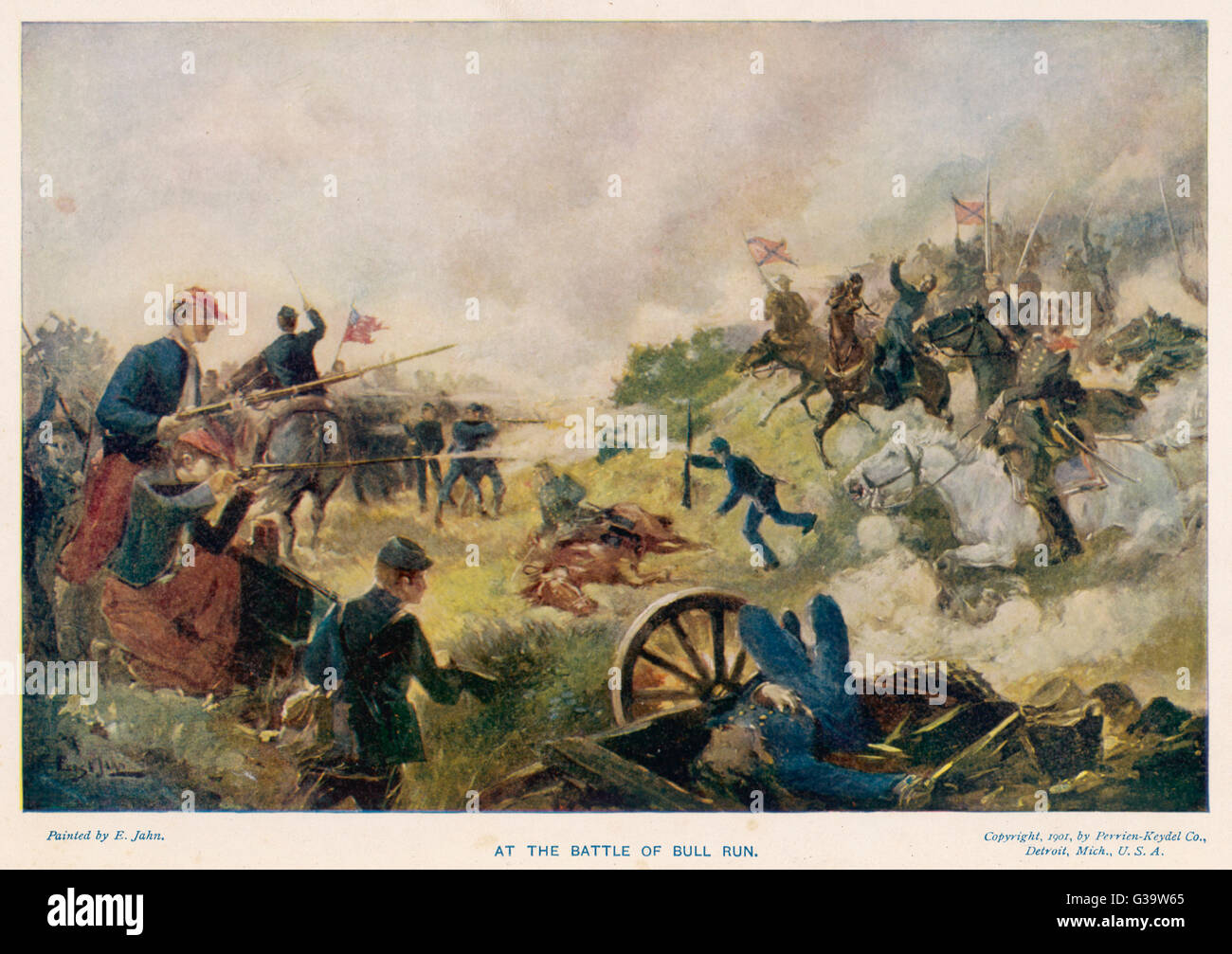 Battle of Bull Run - Jahn Stock Photo