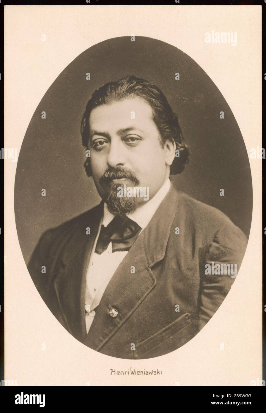 HENRYK WIENIAWSKI  Polish musician        Date: 1835 - 1880 Stock Photo