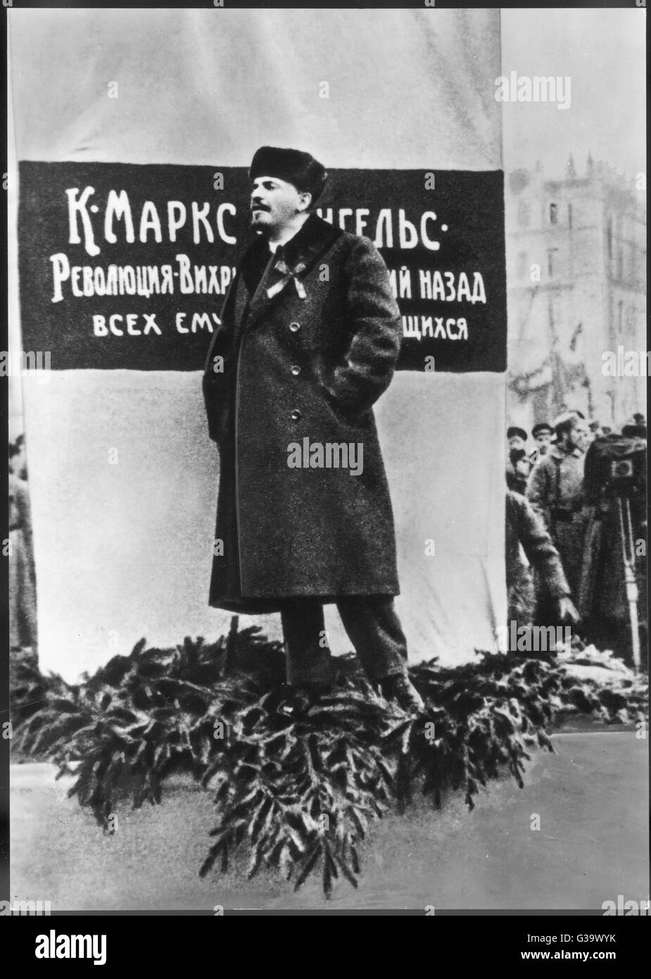LENIN IN 1918 Stock Photo
