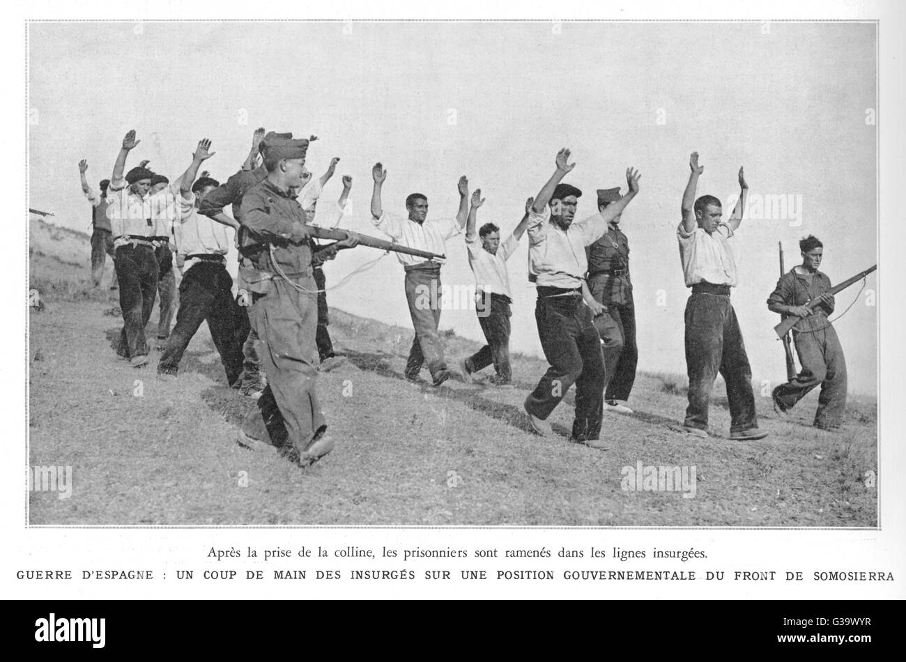 Spanish Civil - Prisoners Stock Photo