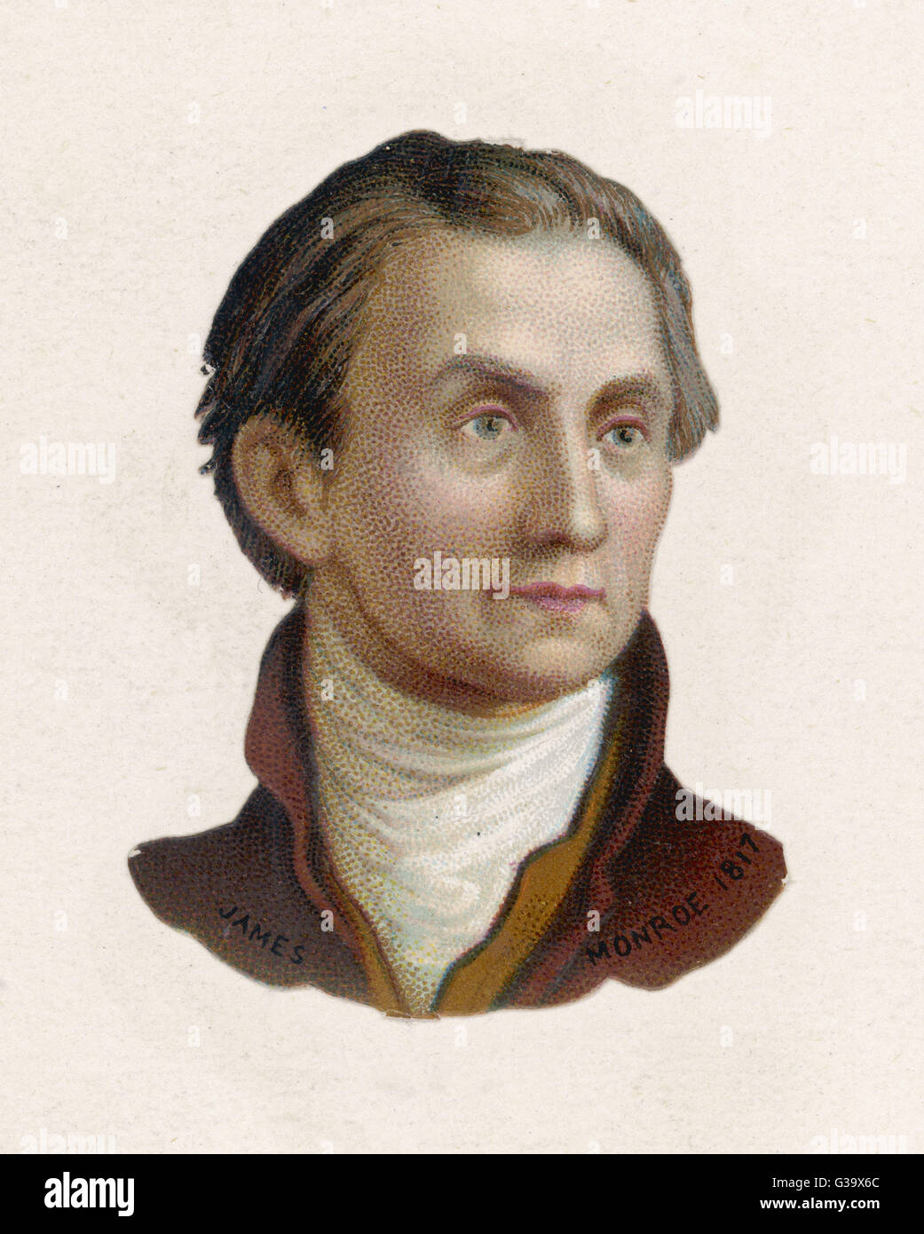 JAMES MONROE  5th American President 1817-25       Date: 1758 - 1831 Stock Photo
