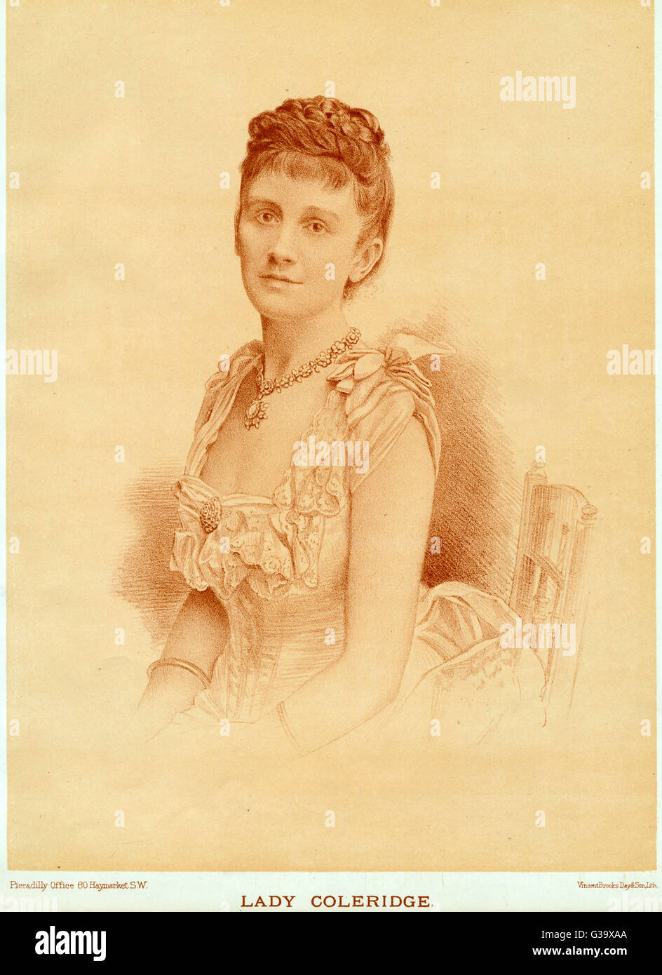 LADY COLERIDGE Wife of Judge Coleridge, in 1889 Date Stock Photo - Alamy