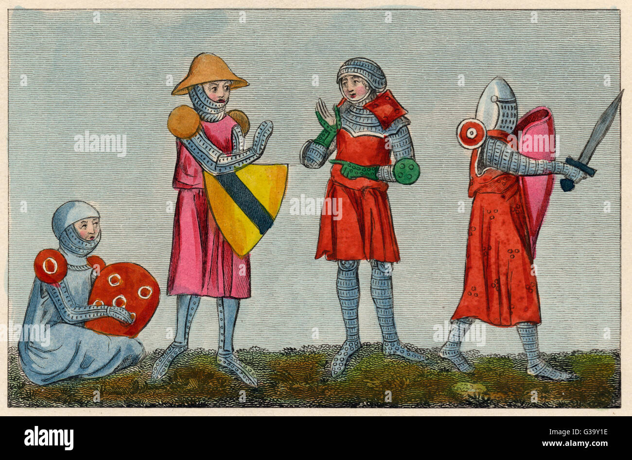 14th century armour Stock Photo