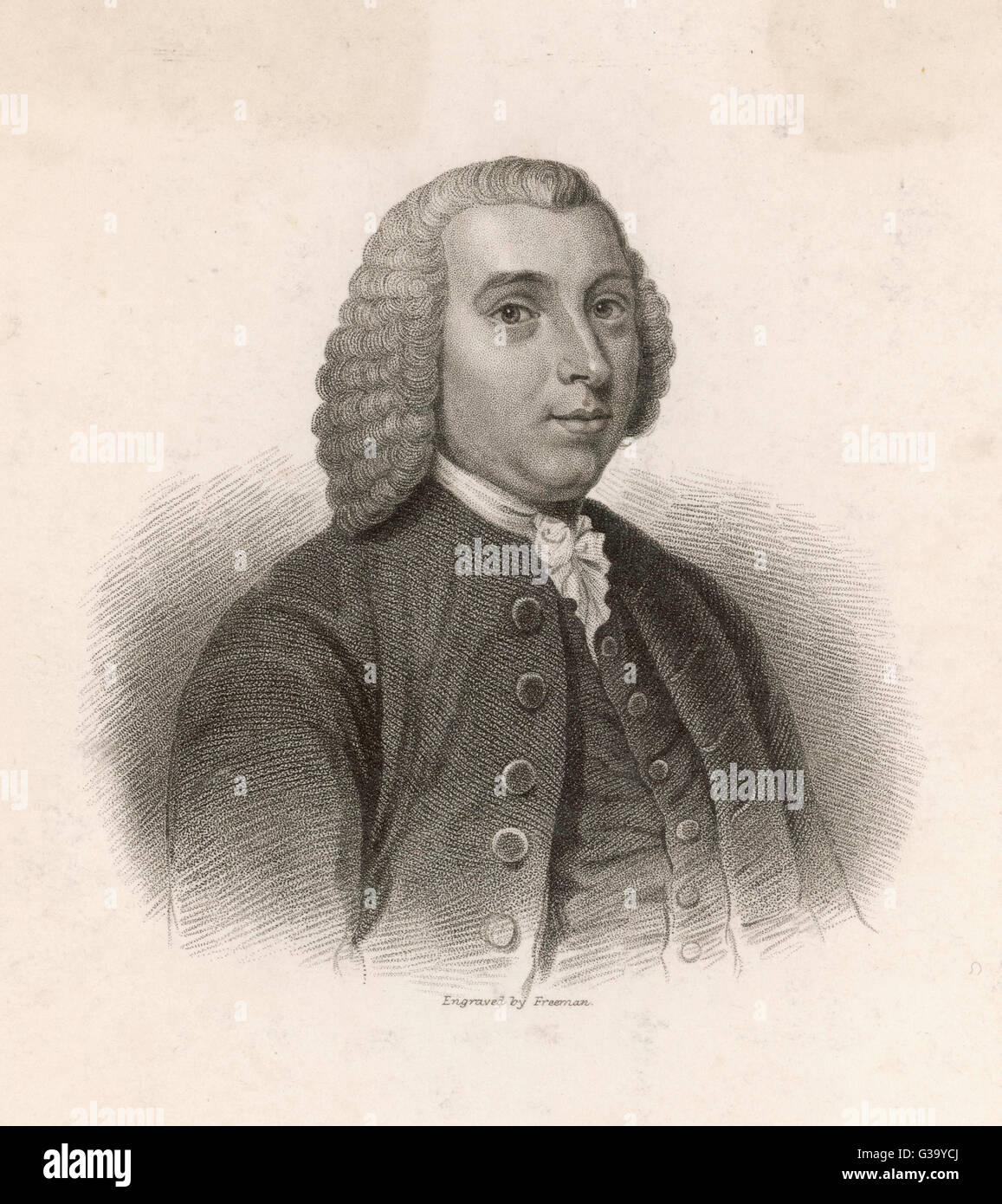 TOBIAS SMOLLETT  Scottish novelist        Date: 1721 - 1771 Stock Photo