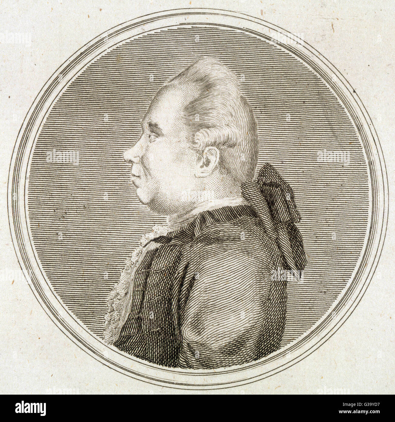 DANIEL CARL SOLANDER  Swedish botanist,  assistant to Linnaeus       Date: 1733 - 1782 Stock Photo