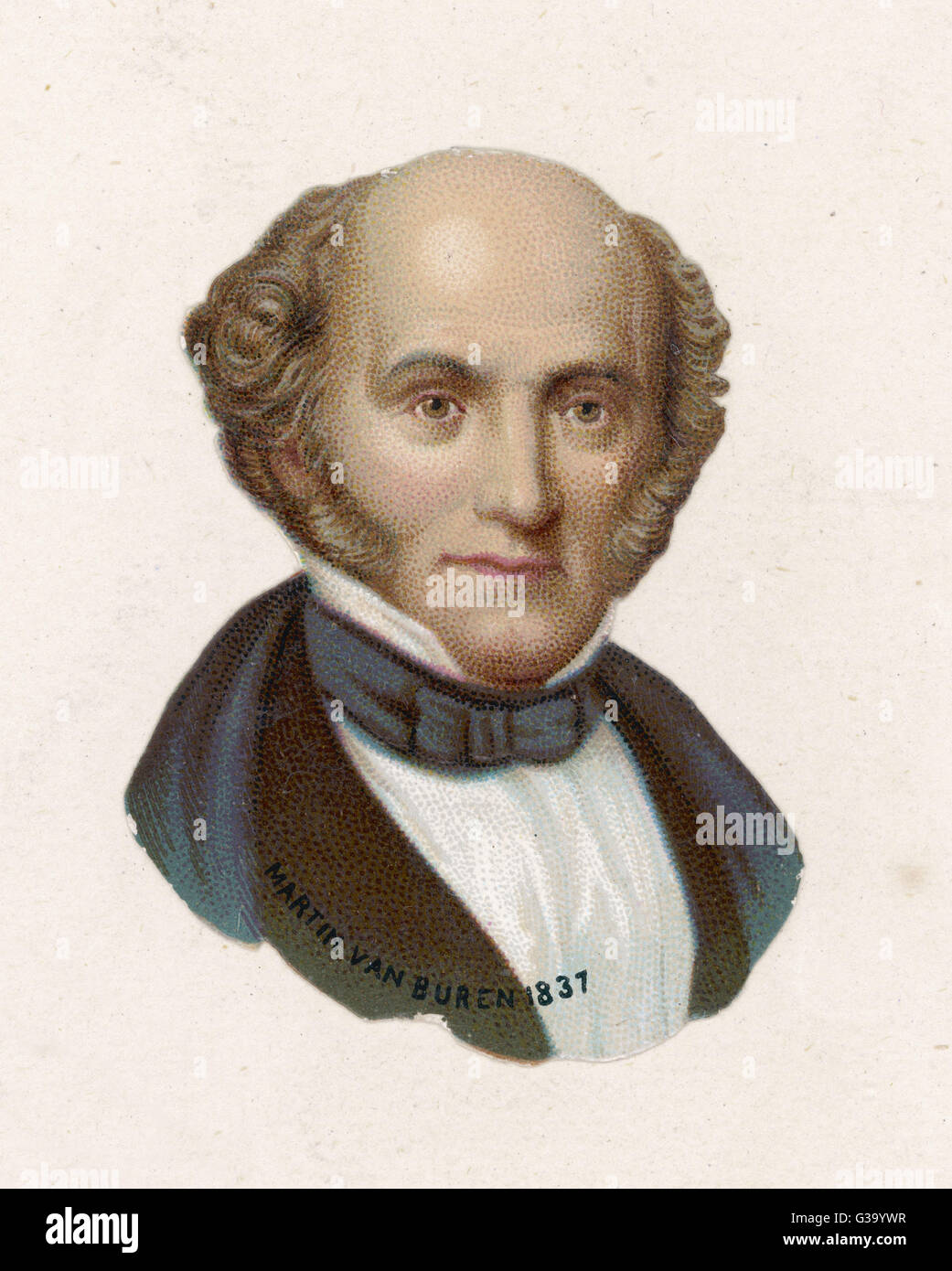 MARTIN VAN BUREN  8th US President  (1837-41)       Date: 1782 - 1862 Stock Photo