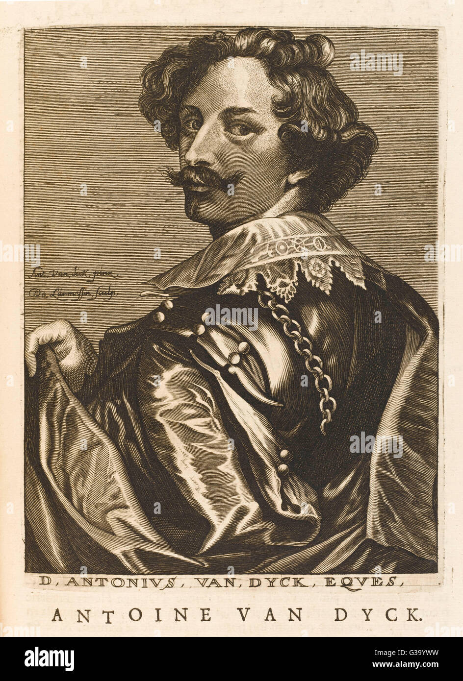 ANTONY VAN DYCK  Flemish painter, court  painter to Charles I       Date: 1599 - 1641 Stock Photo