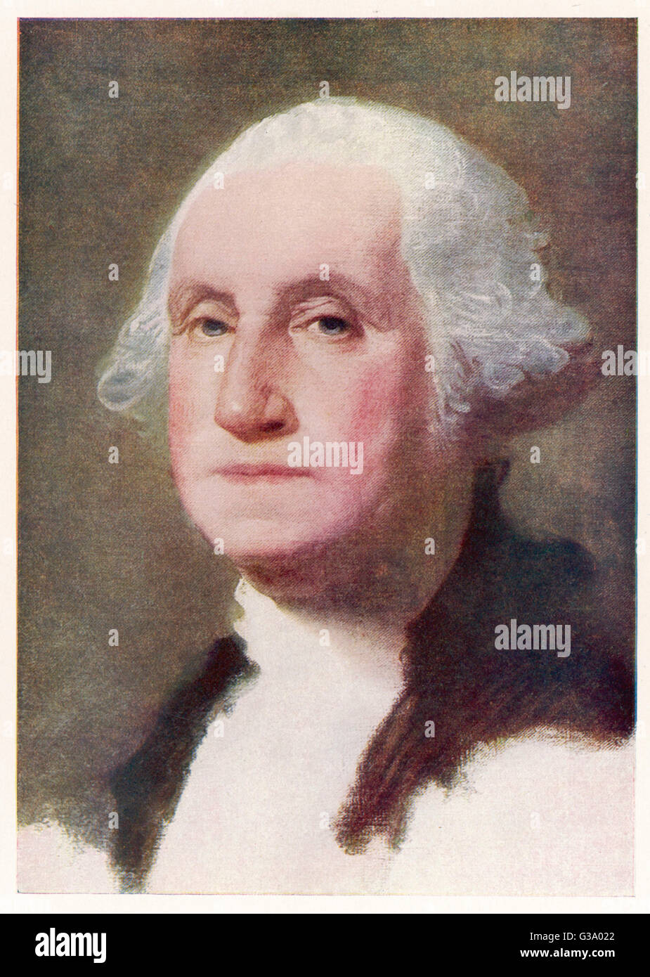 GEORGE WASHINGTON (1732 - 1799) First American President Stock Photo