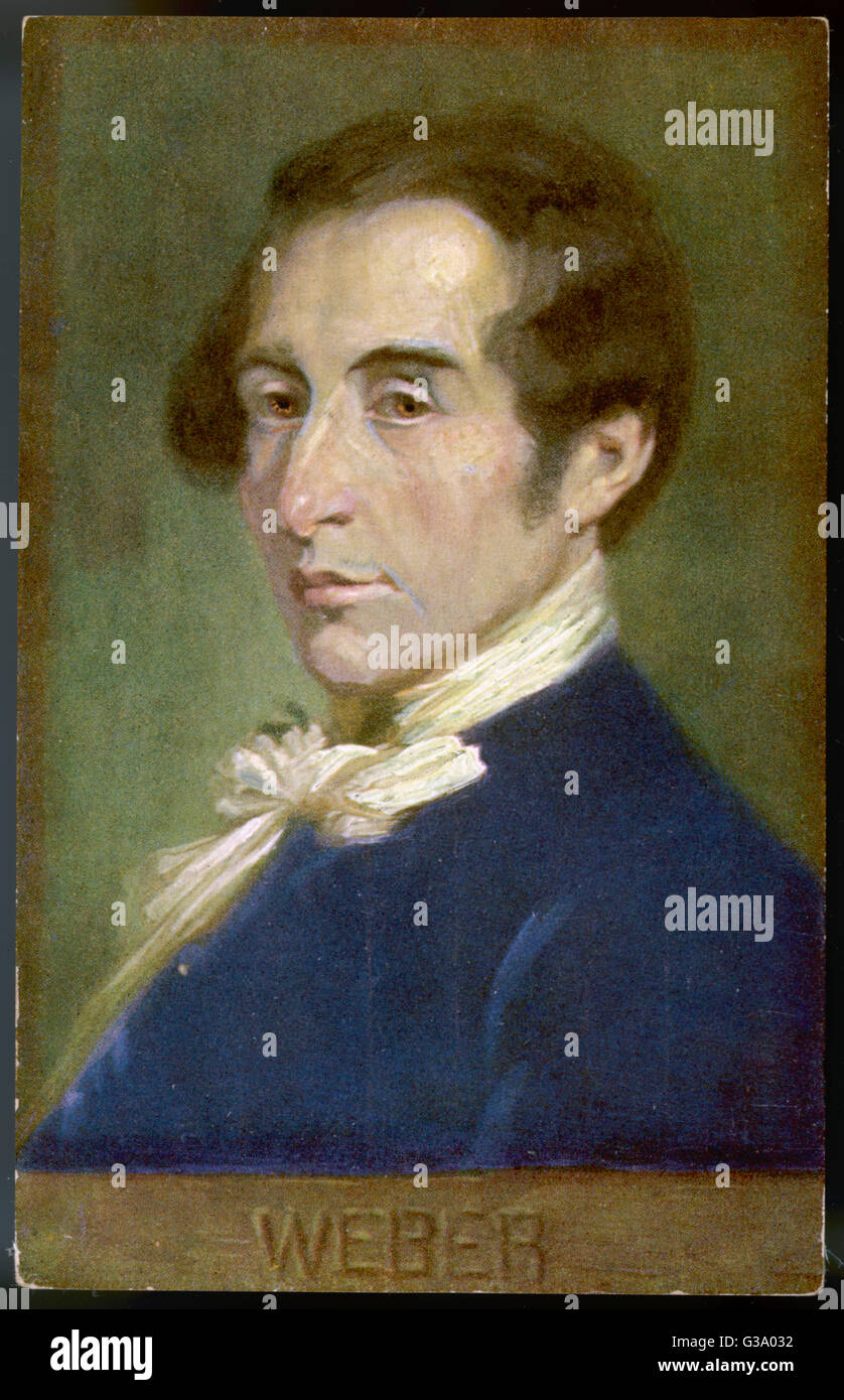 CARL MARIA VON WEBER Stock Photo