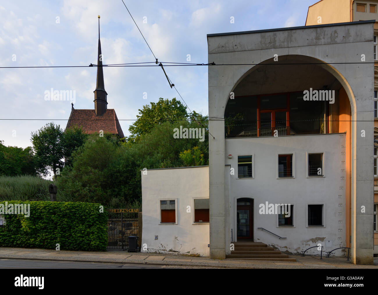 Entrance to the holy grave and Holy grave Chapel, Germany, Sachsen, Saxony, , Görlitz Stock Photo