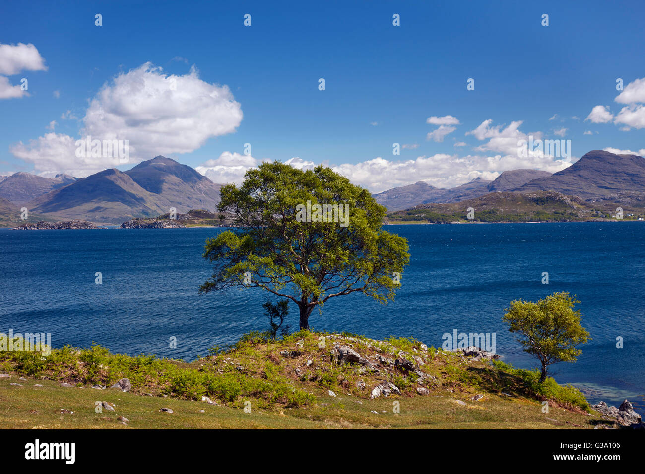 Loch Shieldaig from Applecross Peninsula. Ross and Cromarty, Scotland