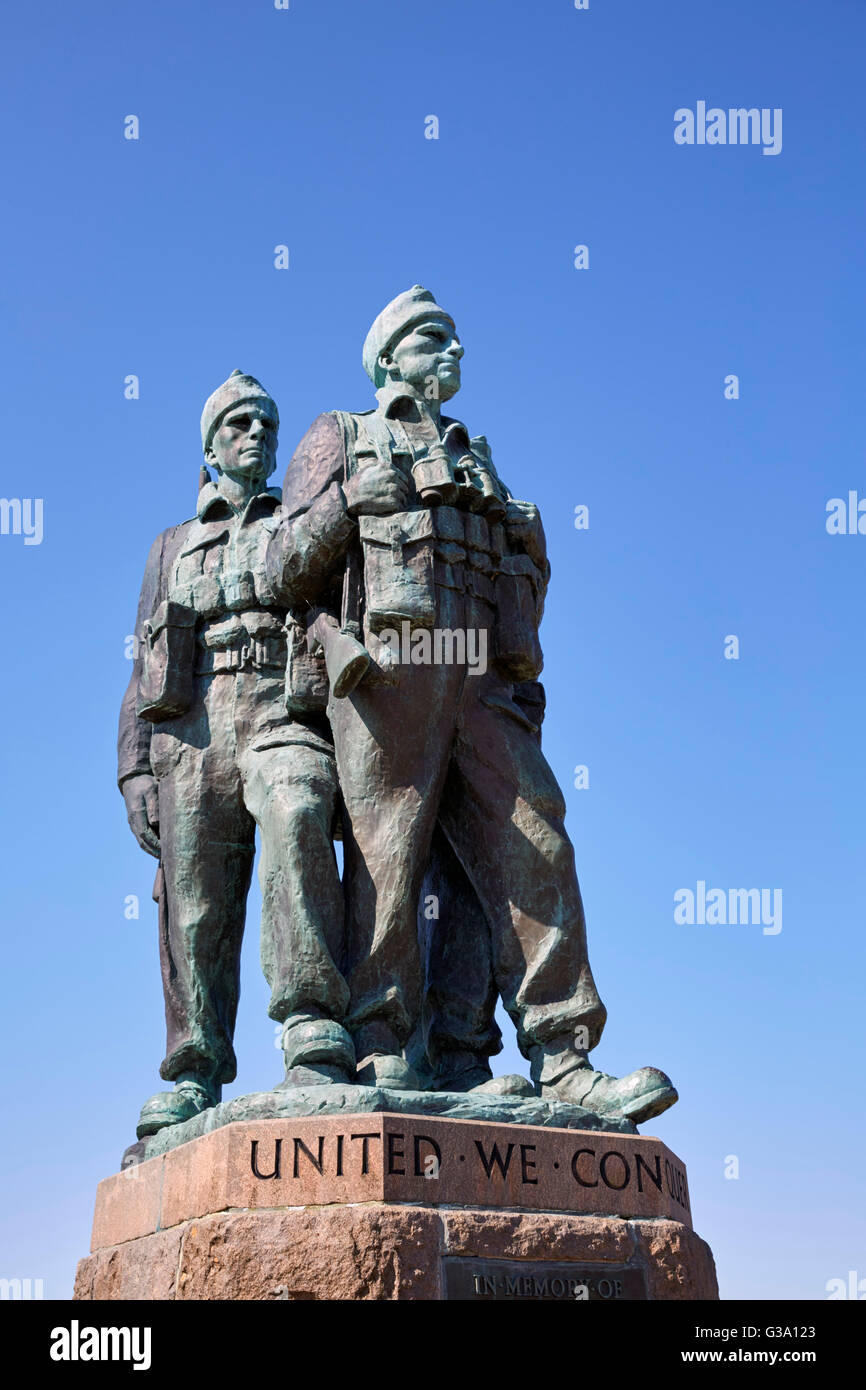 Commando Memorial. Spean Bridge, Argyllshire, Scotland. Stock Photo