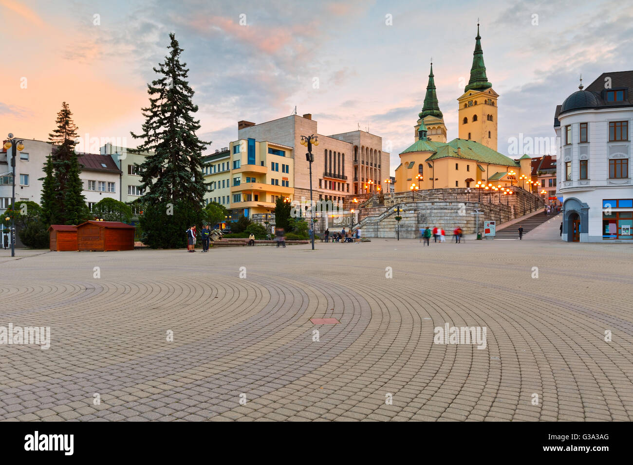 Main square in the city of Zilina in central Slovakia Stock Photo - Alamy