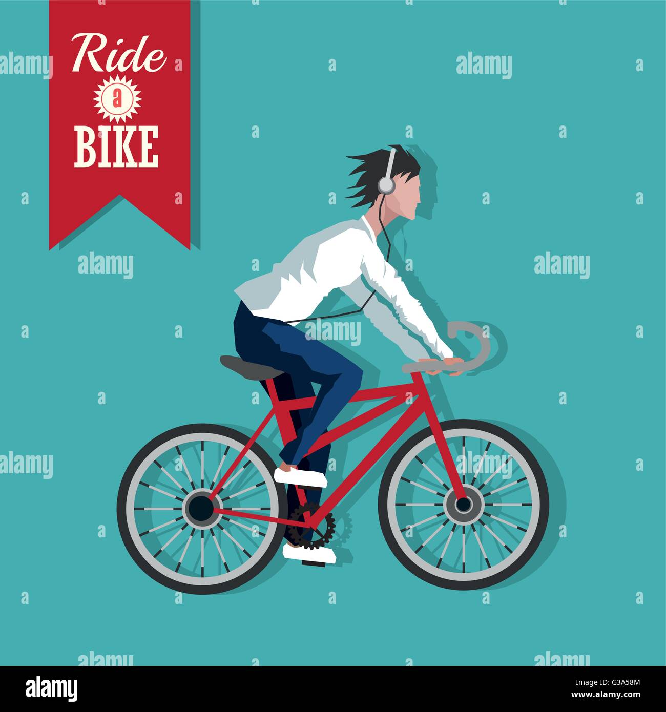 ride-a-bike-design-vector-illustration-stock-vector-image-art-alamy