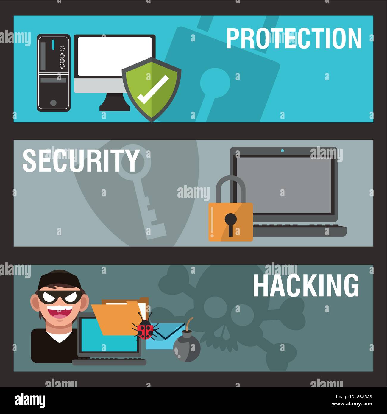Cyber Security design , vector illustration Stock Vector Image & Art ...