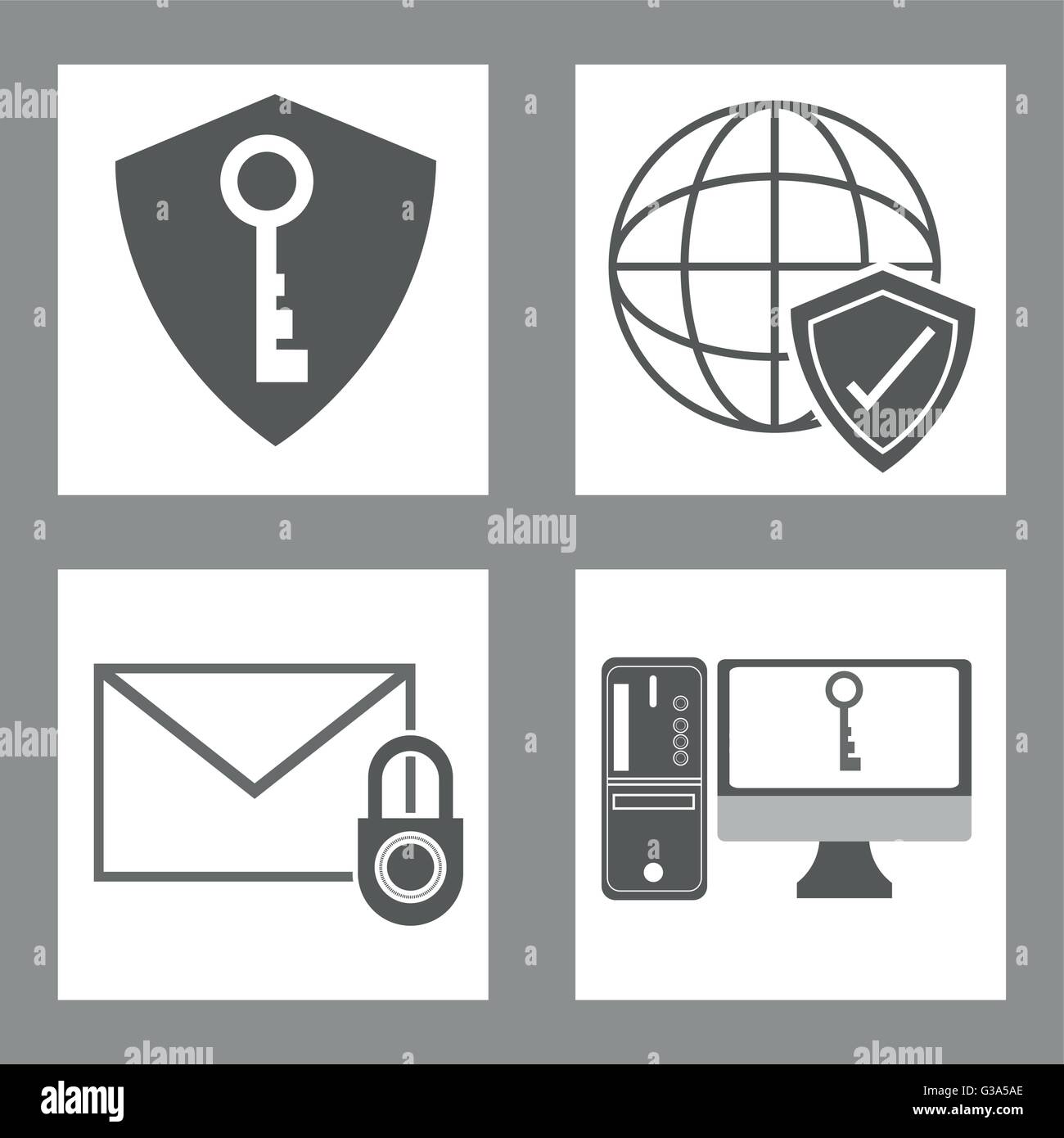 Cyber Security design , vector illustration Stock Vector Image & Art ...