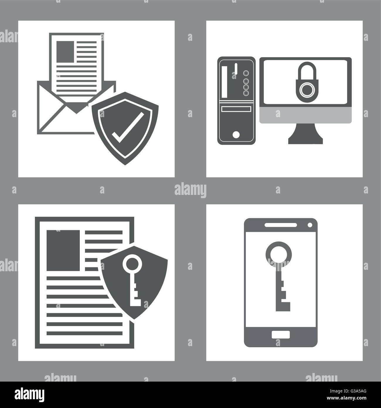 Cyber Security design , vector illustration Stock Vector Image & Art ...