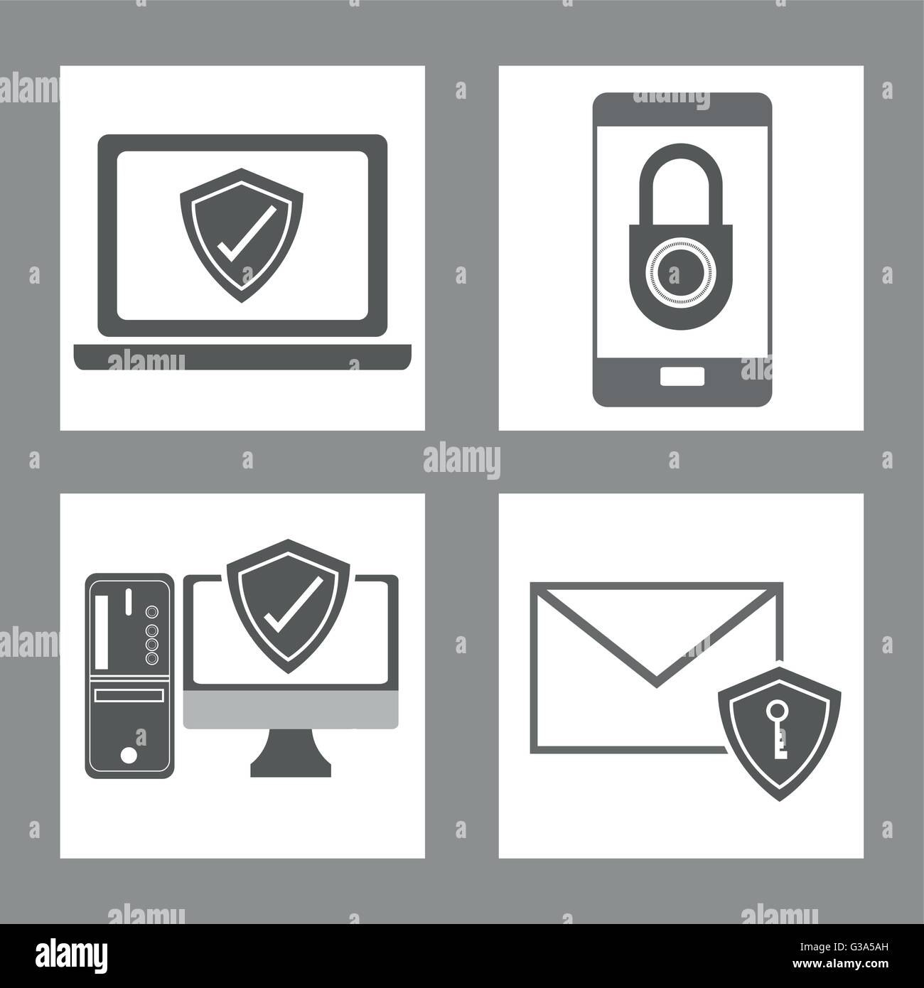 Cyber Security design , vector illustration Stock Vector Image & Art ...