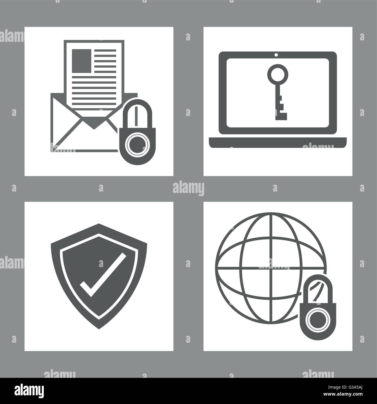 Cyber Security design , vector illustration Stock Vector Image & Art ...