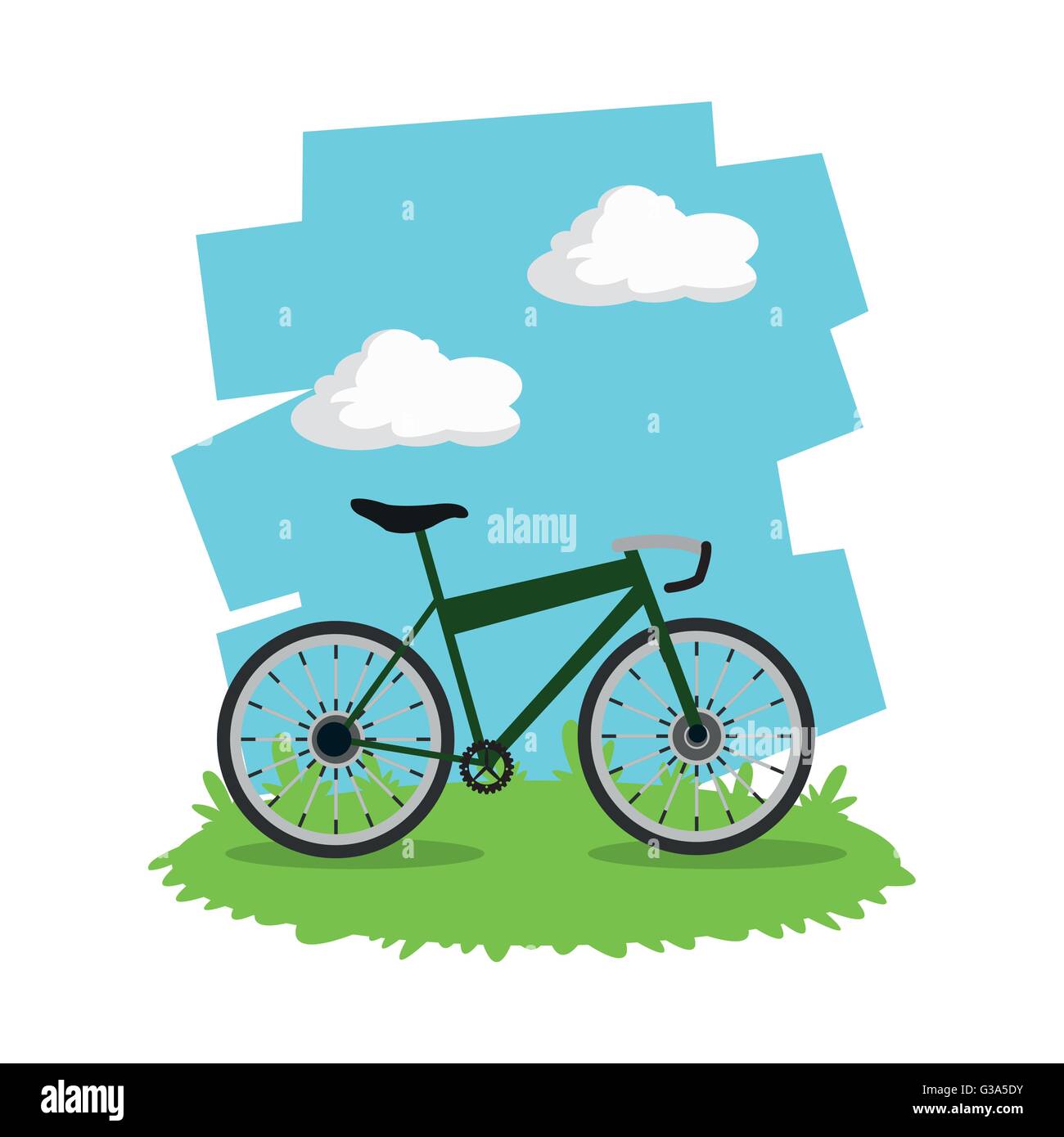 Cloud cyclist Stock Vector Images - Alamy