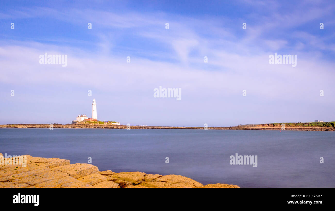 St. Marys Lighthouse Stock Photo