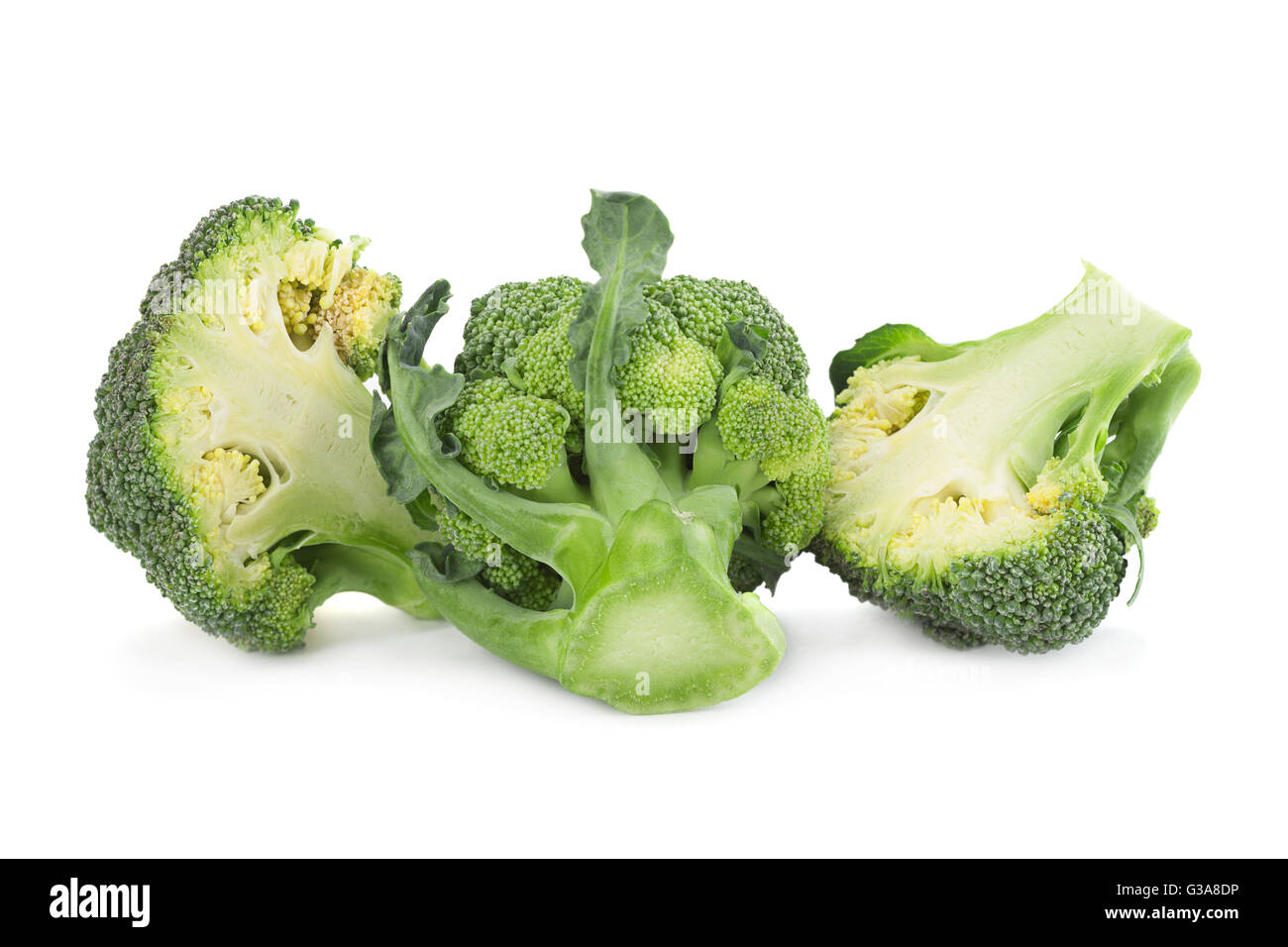 Mini broccoli cabbage vegetable isolated on white background Stock ...
