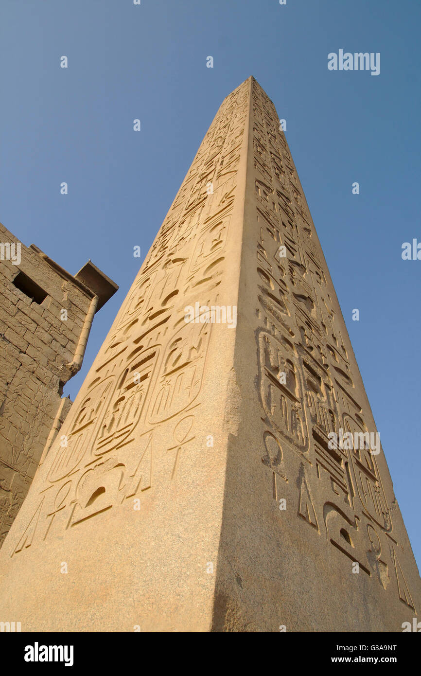 Obelisk Luxor Temple In Luxor Egypt Stock Photo Alamy