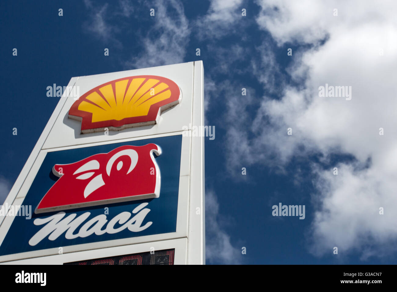 Shell gas station in Kingston, Ont., on June 9, 2016 Stock Photo Alamy