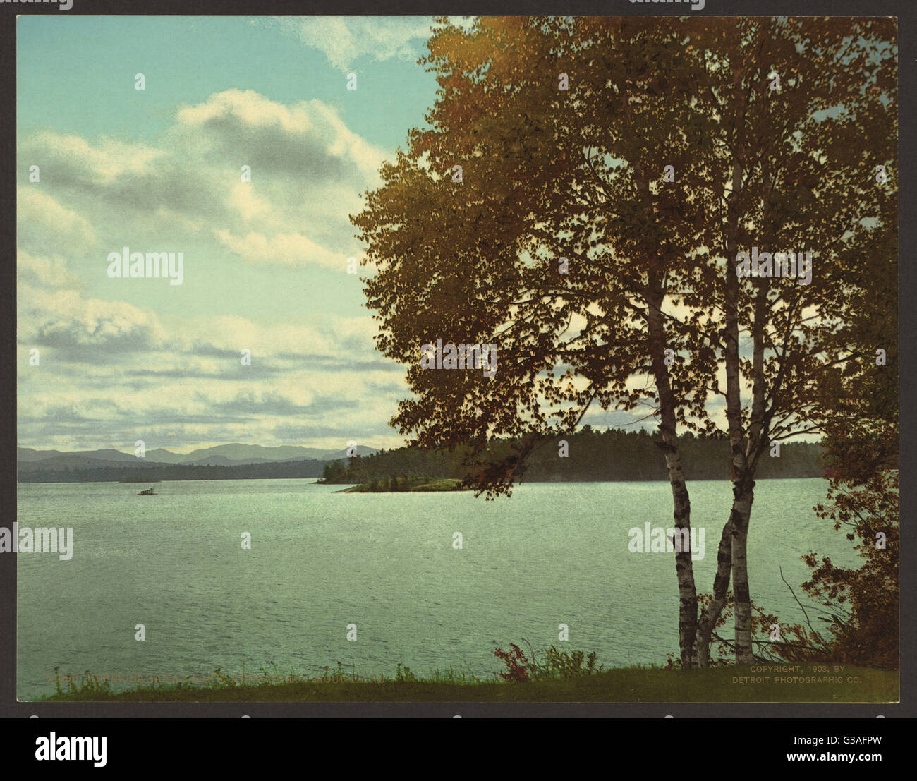 Upper Saranac Lake, Adirondack Mountains Stock Photo Alamy