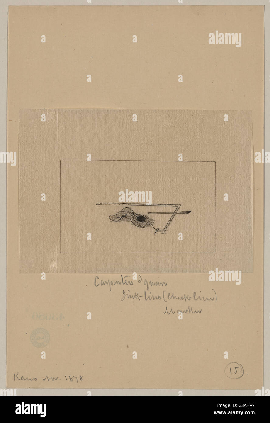 Carpenter's square, inkline (chalk line), marker Stock Photo Alamy