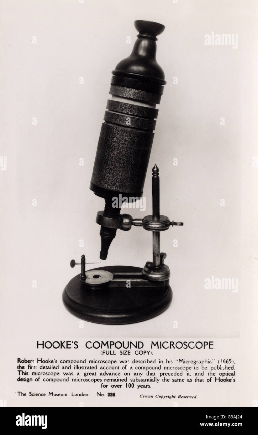 Robert hookes microscope hi-res stock photography and images - Alamy